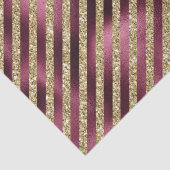 Papier Mousseline Burgundy rouge Parties scintillant or raypes (Détail)