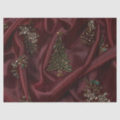 Papier Mousseline Burgundy Silk-Look Diamond  (Recto)