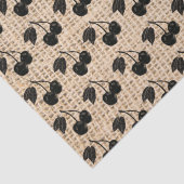 Papier Mousseline Burlap et cerises (Détail)