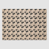 Papier Mousseline Burlap et cerises (Recto)