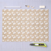 Papier Mousseline Burlap et cerises blanches (Artisanat)