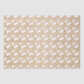 Papier Mousseline Burlap et cerises blanches (Recto)