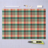 Papier Mousseline Burlap Red Green Plaid Noël (Artisanat)