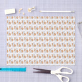 Papier Mousseline Burnt Orange Retro Grand Nombre Classe de (Artisanat)