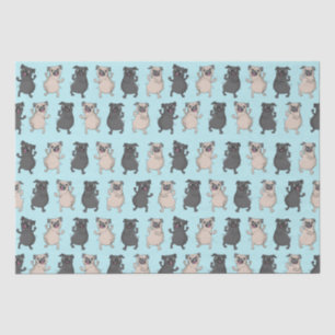 Papier Mousseline Buste de chiot de carlin de dispositif trembleur