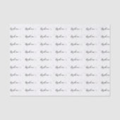 Papier Mousseline Buvez-moi Élégant Script papier de tissu (Recto)