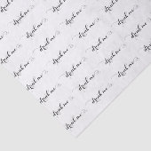 Papier Mousseline Buvez-moi Élégant Script papier de tissu (Détail)