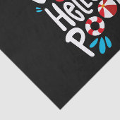 Papier Mousseline Bye Bye School Hello Pool I (Détail)