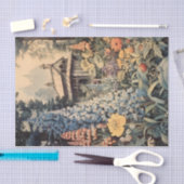 Papier Mousseline Cabine avec jolie Fleur sauvage Jardin Illustratio (Artisanat)