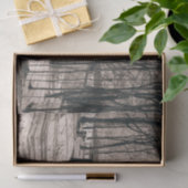 Papier Mousseline Cabine d'érable noir et blanc (Cadeau)