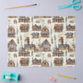 Papier Mousseline Cabines Rustiques  (Artisanat)