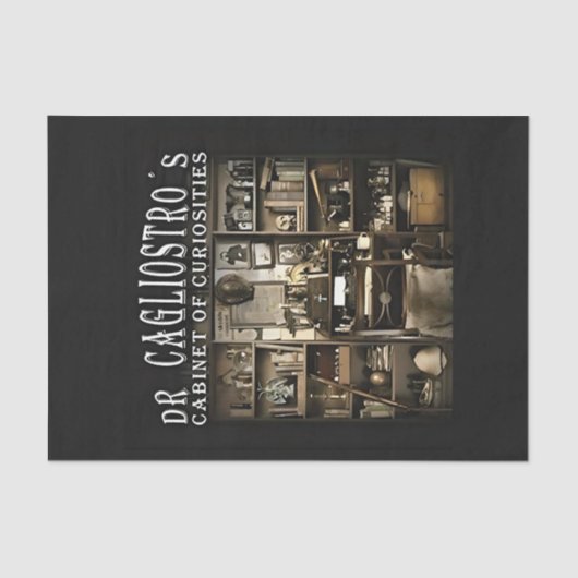 Papier Mousseline Cabinet de curiosités du Dr Cagliostro (Recto)