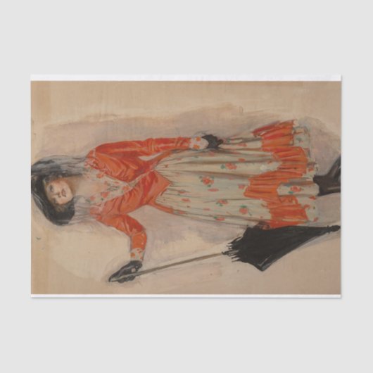 Papier Mousseline Câbles croisés par Clarence Underwood (Recto)