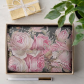 Papier Mousseline Cacao Chaud et Rose Papillons roses Découpage (Cadeau)