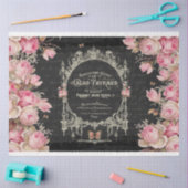 Papier Mousseline Cacao Chaud et Rose Papillons roses Découpage (Artisanat)