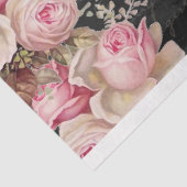 Papier Mousseline Cacao Chaud et Rose Papillons roses Découpage (Détail)