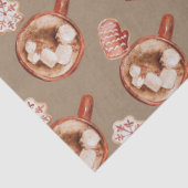 Papier Mousseline Cacao Et Cookies Rustiques Kraft (Détail)