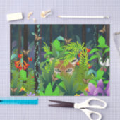 Papier Mousseline Caché Dans Le Foliage (Artisanat)