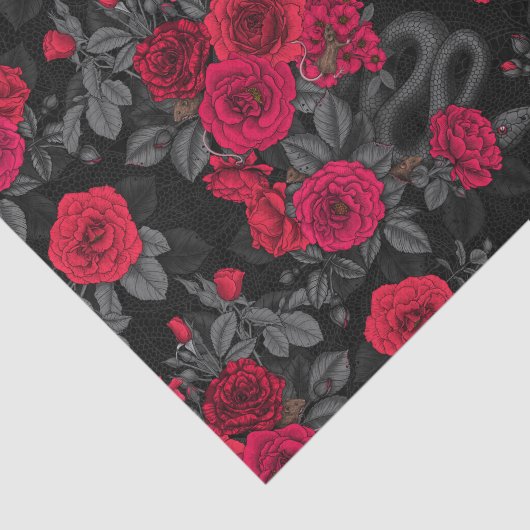 Papier Mousseline Caché en rose (Détail)