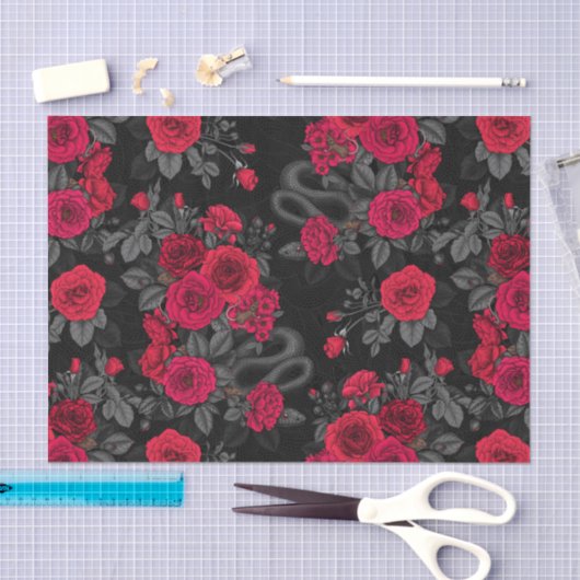 Papier Mousseline Caché en rose (Artisanat)