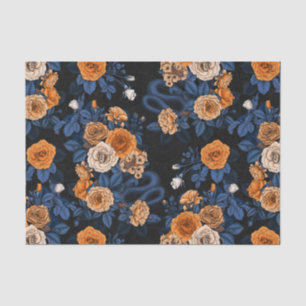 Papier Mousseline Caché en rose, orange et bleu