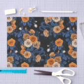 Papier Mousseline Caché en rose, orange et bleu (Artisanat)