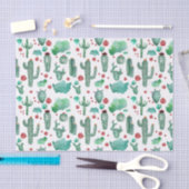 Papier Mousseline cactus and ladybutern pattern (Artisanat)