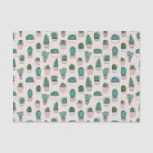 Papier Mousseline Cactus Cactus Motif Succulent (Recto)
