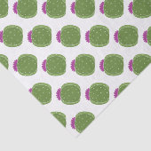 Papier Mousseline Cactus courts à fleurs roses Imprimer Papier Tissu (Détail)