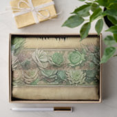 Papier Mousseline Cactus Ephemera Fleur Rose Collage Art No6 (Cadeau)