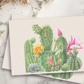 Papier Mousseline Cactus Garden Cactus Aquarelle sud-ouest