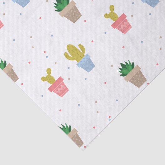 Papier Mousseline Cactus mignon (Détail)