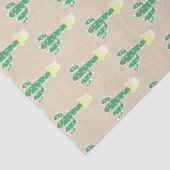 Papier Mousseline Cactus mis en pot de désert mignon (Détail)