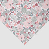 Papier Mousseline Cactus Pink Mint Succulents Cactus Fleurs Plantes (Détail)