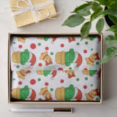 Papier Mousseline Cactus Tropical de Noël (Cadeau)