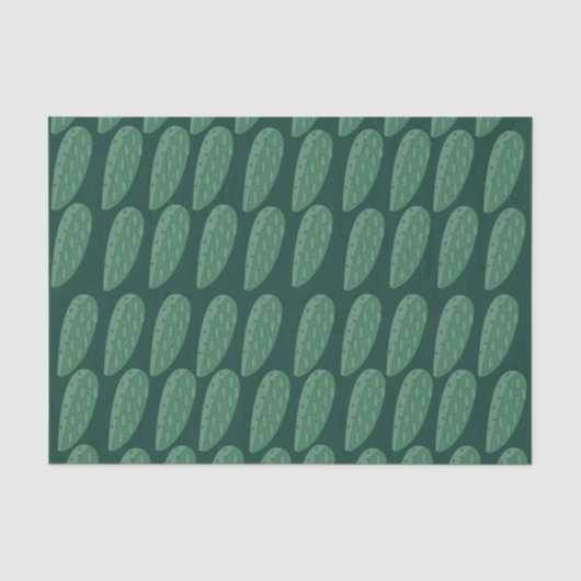 Papier Mousseline Cactus vert (Recto)