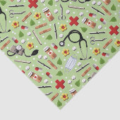 Papier Mousseline Cadeau à thème Médicale (Détail)