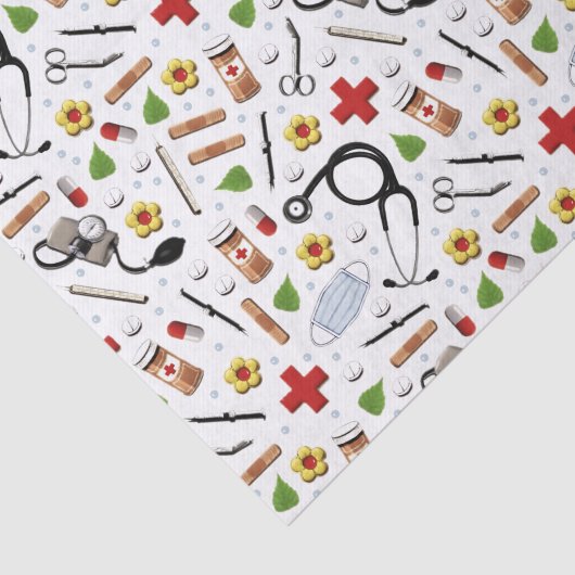 Papier Mousseline Cadeau à thème Médicale (Détail)