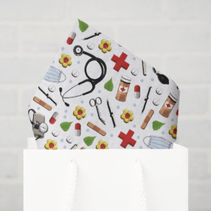 Papier Mousseline Cadeau à thème Médicale