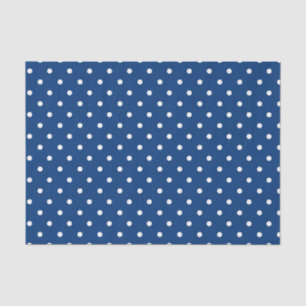 Papier Mousseline Cadeau bleu-foncé de bébé de point de polka