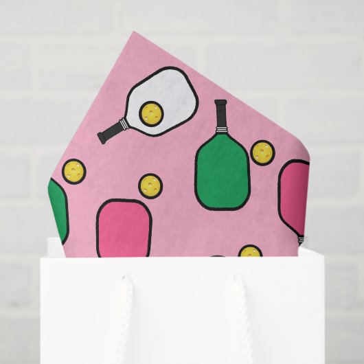 Papier Mousseline Cadeau créatif de pickleball (Sac cadeau)