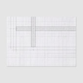 Papier Mousseline Cadeau Croix moderne (Recto)