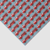 Papier Mousseline Cadeau de camion feu rouge (Détail)