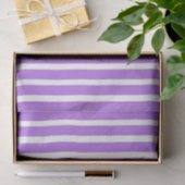 Papier Mousseline Cadeau de fête à rayure violette  (Cadeau)
