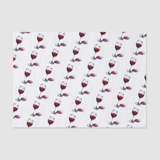 Papier Mousseline Cadeau de l'amateur de vin rouge (Recto)