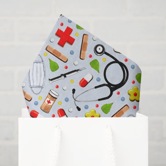 Papier Mousseline Cadeau de médecin (Sac cadeau)
