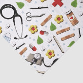 Papier Mousseline Cadeau de médecin ou d'infirmière (Détail)