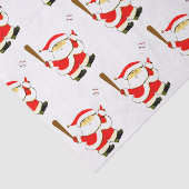 Papier Mousseline Cadeau de Noël de baseball (Détail)