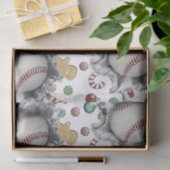 Papier Mousseline Cadeau de Noël de baseball (Cadeau)