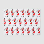 Papier Mousseline Cadeau de Noël de golf (Recto)